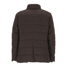 Fay Doudoune courte double front en flanelle cardée