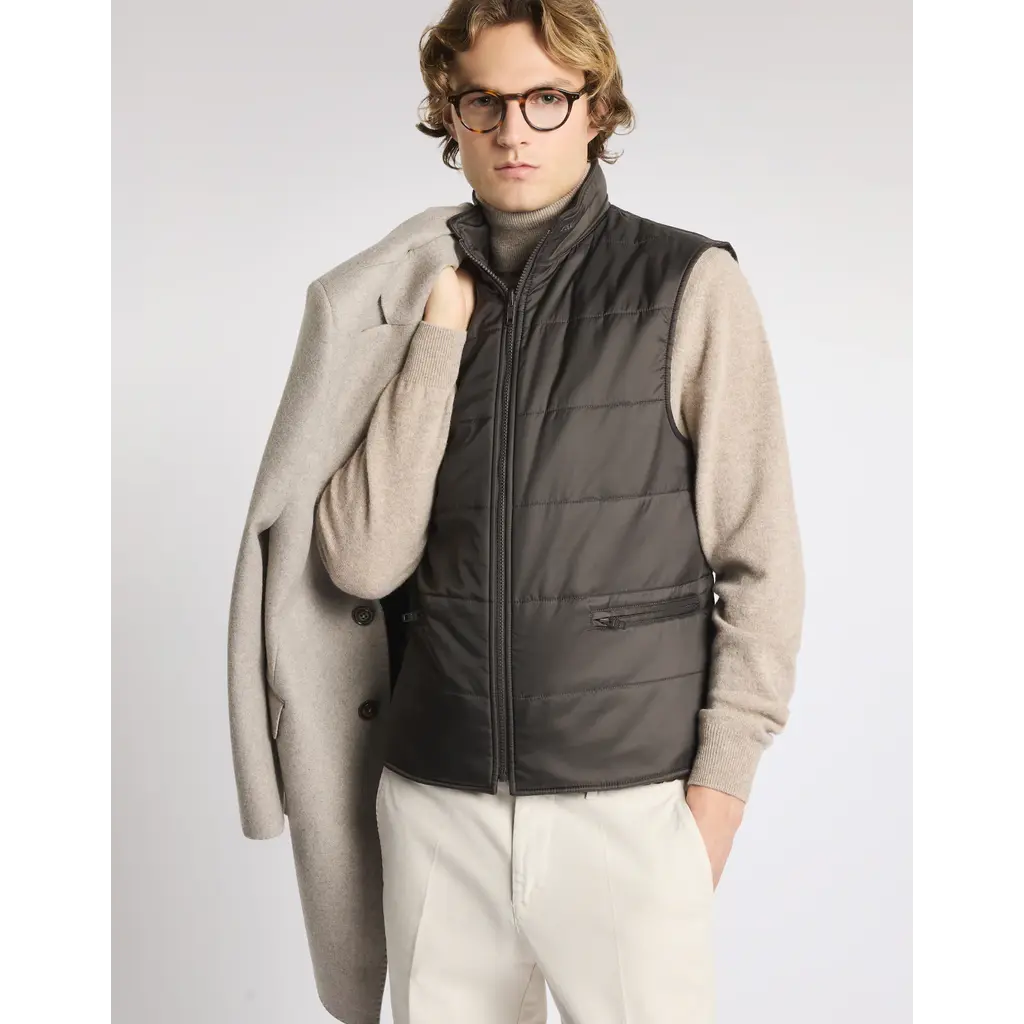 Fay Double Coat en drap de laine et cachemire