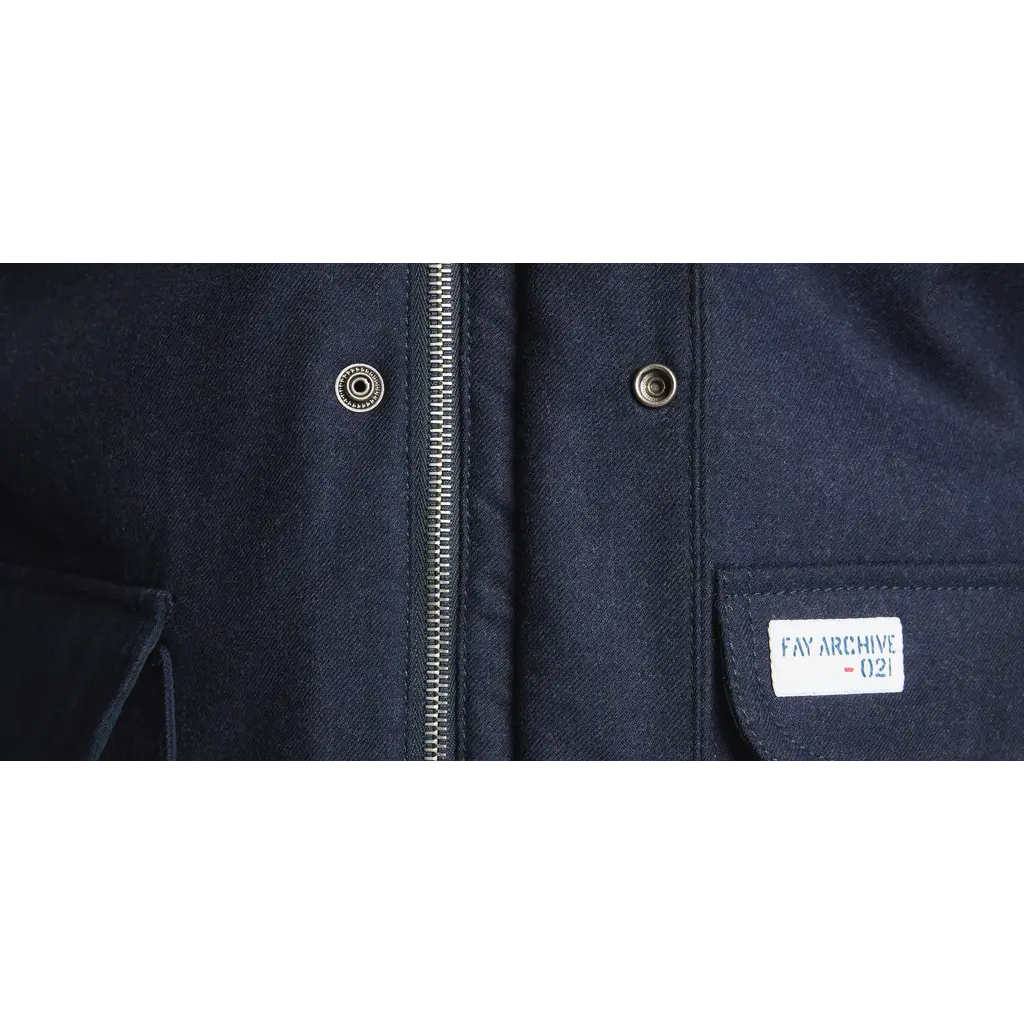 Fay Field Jacket en sergé de laine - Fay Archive
