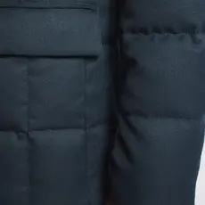 Fay Double front short down jacket in mélange technical twill