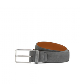 Santoni Ceinture ajustable en daim gris