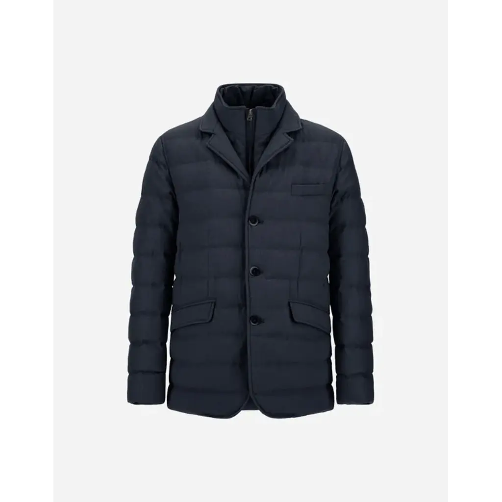 Herno Wool-blend, viscose and suede-effect blazer