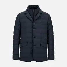 Herno Blazer en laine, effet viscose et suede