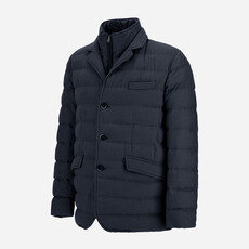 Herno Blazer en laine, effet viscose et suede