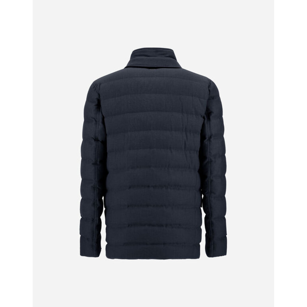 Herno Wool-blend, viscose and suede-effect blazer