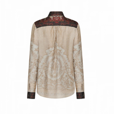 Pierre Louis Mascia Long-Sleeved Silk Shirt ALOE