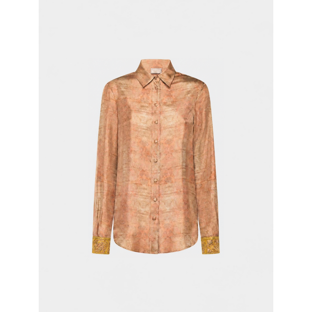 Pierre Louis Mascia Chemise à manche longue Soie ALOE
