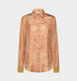 Pierre Louis Mascia Chemise à manche longue Soie ALOE