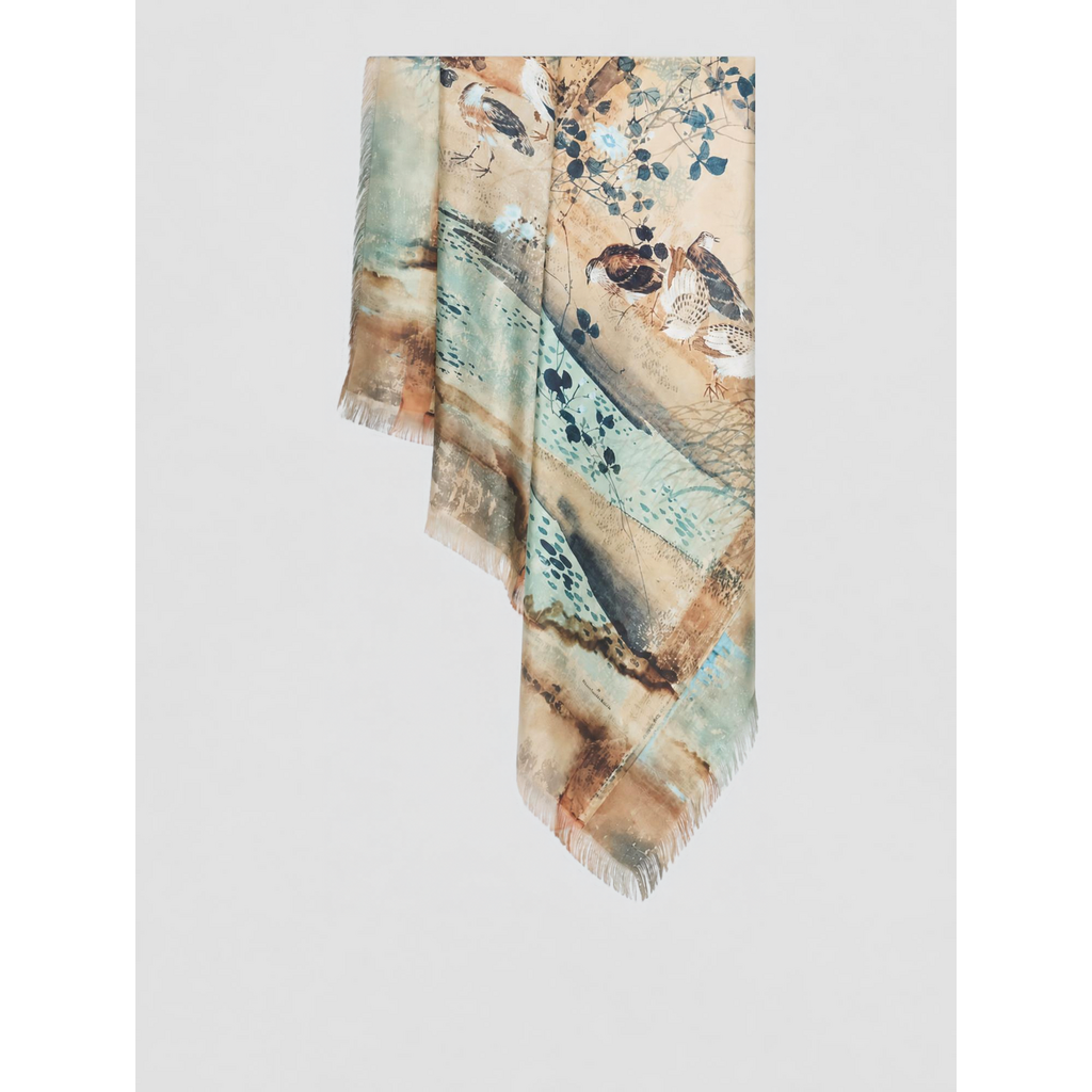Pierre Louis Mascia Shawl Scarf Silk  ALOEUW