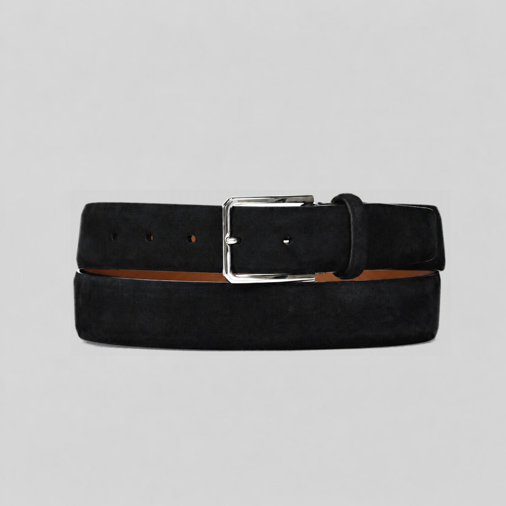 Santoni SANTONI Donkerblauwe riem van suède