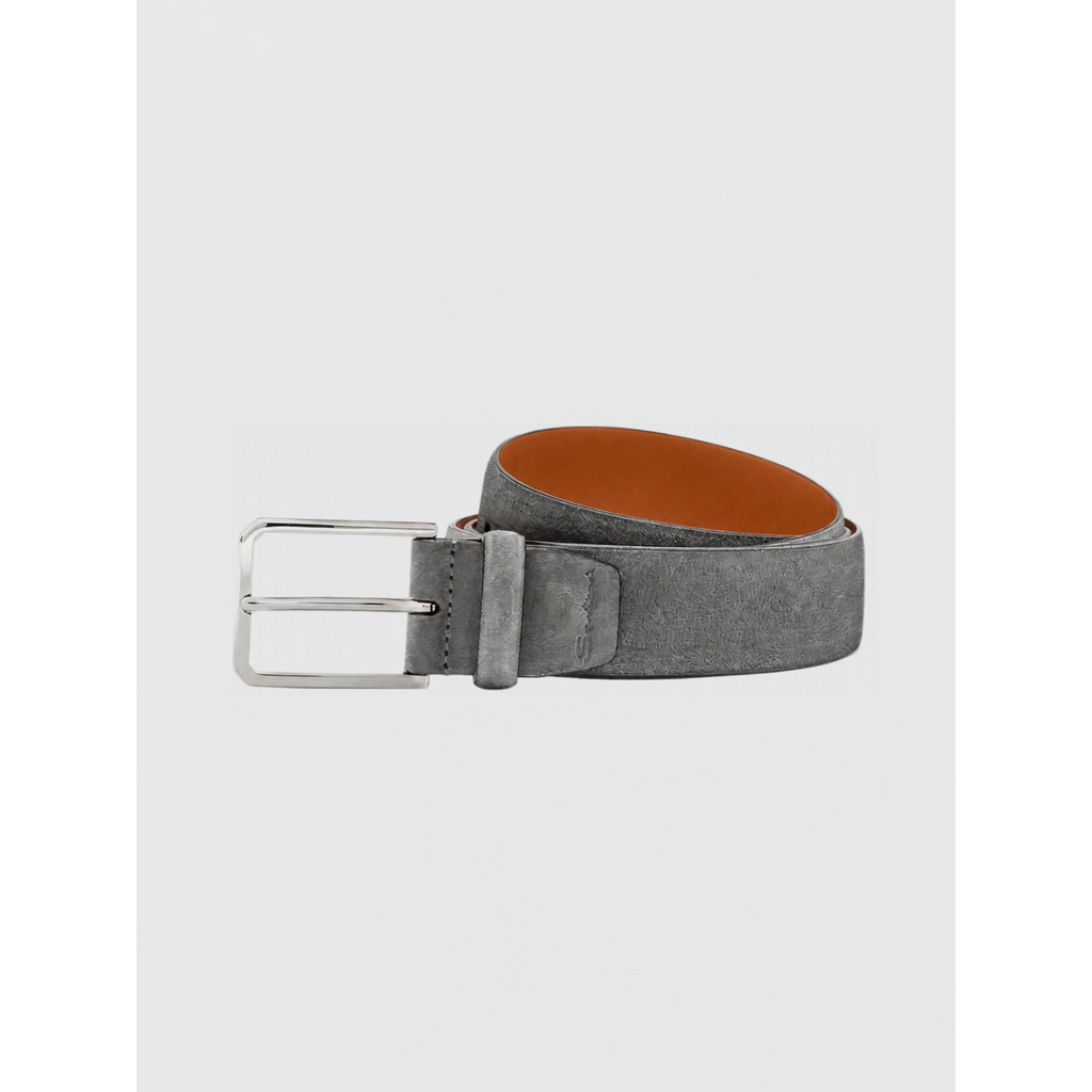 Santoni SANTONI Grijze suède verstelbare riem