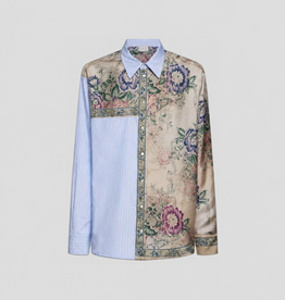 Pierre Louis Mascia Chemise à manches longues ALOMHI en coton/soie