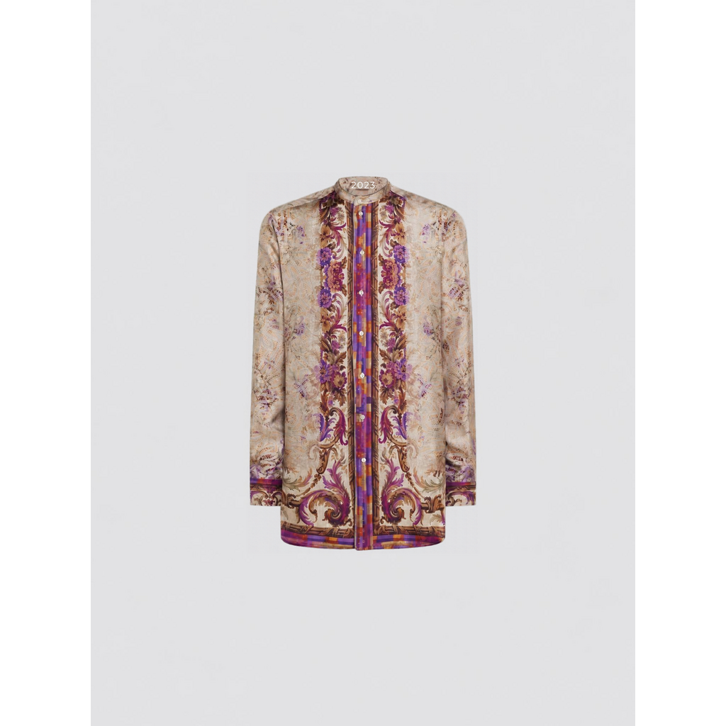 Pierre Louis Mascia ALOE-shirt met lange mouwen van zijde