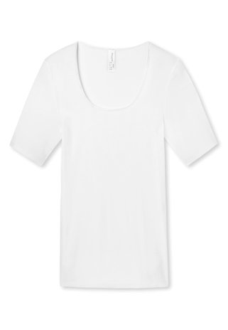 Dames T-shirt katoen wit | Schiesser luxury 200764 - Mooi Eronder