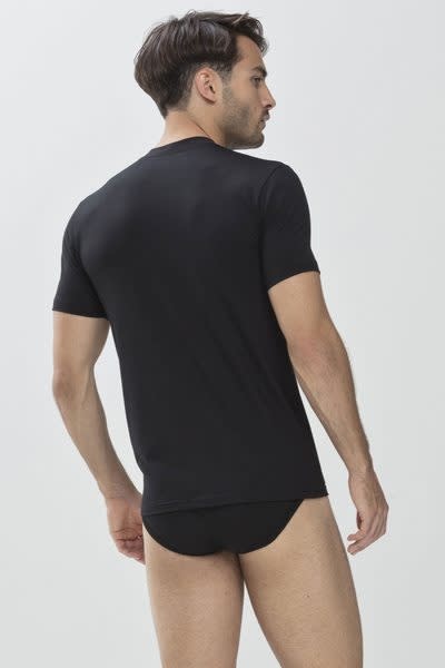 T-shirt hoge boord Dry Cotton 46003 - zwart-2