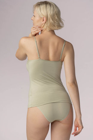 Mey Spaghetti Top Mey Mood 45865 - groen mt. 36 Mey Spaghetti Top Mey Mood 45865 - groen mt. 36