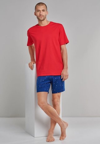 Schiesser Pyjama korte mouw 173665 Schiesser Pyjama korte mouw 173665
