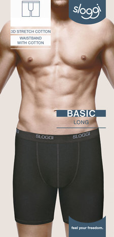 Sloggi Short Long Basic 10018381 - zwart Sloggi Short Long Basic 10018381 - zwart