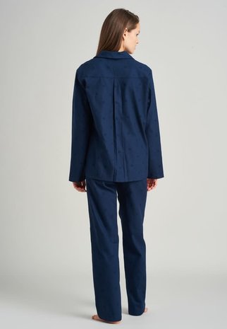 Schiesser Doorknoop Pyjama lange mouw 175554 Schiesser Doorknoop Pyjama lange mouw 175554