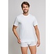 Schiesser T-shirt hoge boord American 2-pack 8150 - wit Schiesser T-shirt hoge boord American 2-pack 8150 - wit