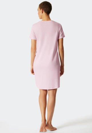 Schiesser Nachthemd korte mouw 177007 - roze Schiesser Nachthemd korte mouw 177007 - roze