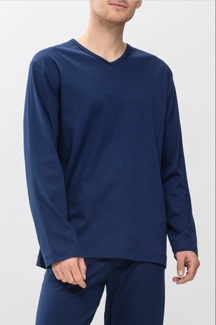 Mey Shirt lange mouw Mix & Match Melton 20720 - donkerblauw Mey Shirt lange mouw Mix & Match Melton 20720 - donkerblauw