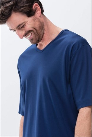 Mey Shirt korte mouw Mix & Match Melton 20710 - donkerblauw Mey Shirt korte mouw Mix & Match Melton 20710 - donkerblauw