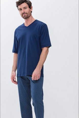 Mey Shirt korte mouw Mix & Match Melton 20710 - donkerblauw Mey Shirt korte mouw Mix & Match Melton 20710 - donkerblauw
