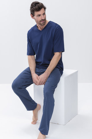 Mey Pyjamabroek Mix & Match Gisborne 21460 - donkerblauw Mey Pyjamabroek Mix & Match Gisborne 21460 - donkerblauw