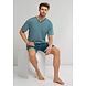 Schiesser Pyjama korte mouw 173646 - blauw mt 52 Schiesser Pyjama korte mouw 173646 - blauw mt 52