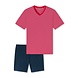 Schiesser Pyjama korte mouw 173646 - rood mt. 52 & 54 Schiesser Pyjama korte mouw 173646 - rood mt. 52 & 54