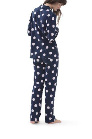 Mey Doorknoop Pyjama met lange mouw Sabina 14063 Mey Doorknoop Pyjama met lange mouw Sabina 14063