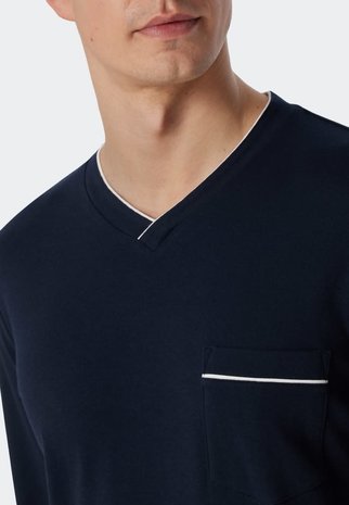 Schiesser Nachthemd lange mouw 179298 Schiesser Nachthemd lange mouw 179298