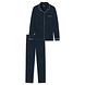 Schiesser Doorknoop Pyjama lange mouw 179296 - donkerblauw Schiesser Doorknoop Pyjama lange mouw 179296 - donkerblauw