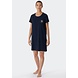 Schiesser Nachthemd korte mouw 179130 - donkerblauw Schiesser Nachthemd korte mouw 179130 - donkerblauw
