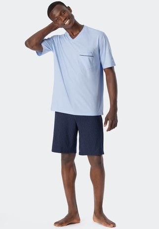 Schiesser Pyjama korte mouw 179109 Schiesser Pyjama korte mouw 179109