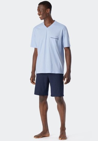 Schiesser Pyjama korte mouw 179109 Schiesser Pyjama korte mouw 179109
