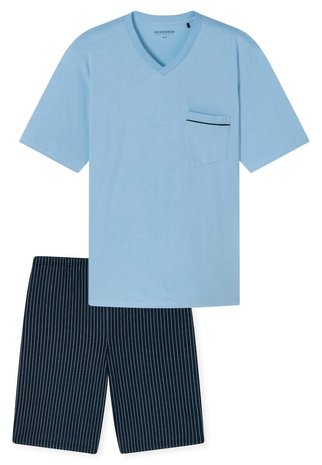 Schiesser Pyjama korte mouw 179109 Schiesser Pyjama korte mouw 179109