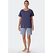 Schiesser Pyjama korte mouw 179131 - blauw Schiesser Pyjama korte mouw 179131 - blauw