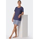 Schiesser Pyjama korte mouw 179131 - blauw Schiesser Pyjama korte mouw 179131 - blauw