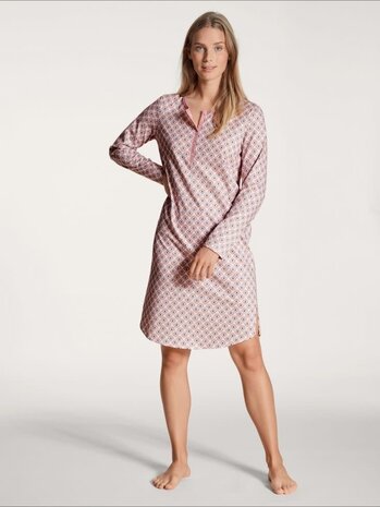 Calida Nachthemd met lange mouw Lovely Nights 37156 -rose bud Calida Nachthemd met lange mouw Lovely Nights 37156 -rose bud