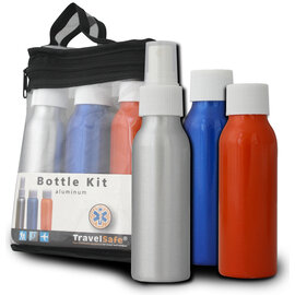 Travelsafe Travelsafe Bottles Kit -  Aluminium - set 3 stuks