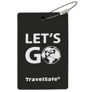 Travelsafe TravelSafe Rubber Bagagelabel - Zwart