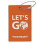Travelsafe TravelSafe Rubber Bagagelabel - Oranje