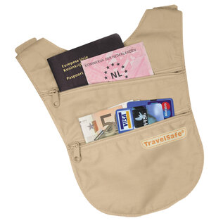 Travelsafe Travelsafe Okseltasje Katoen - Beige