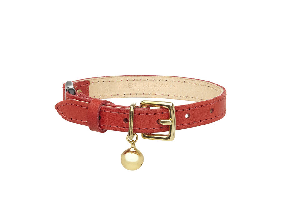 Patent Red Cat Collar – Cheshire & Wain