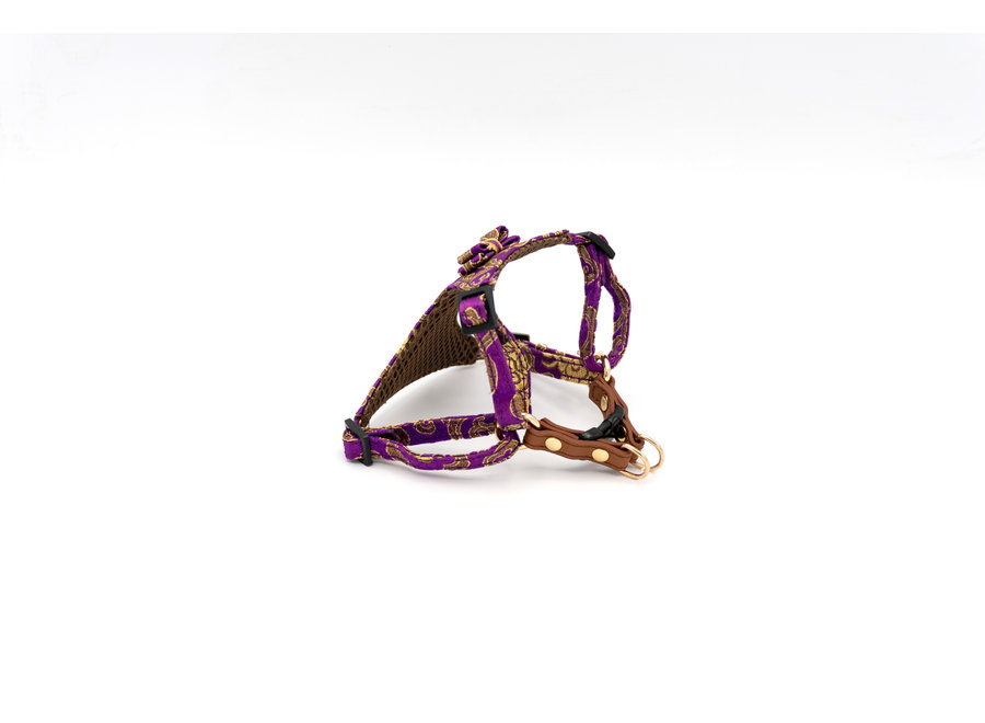 Satin Tibet Seduction Purple harness