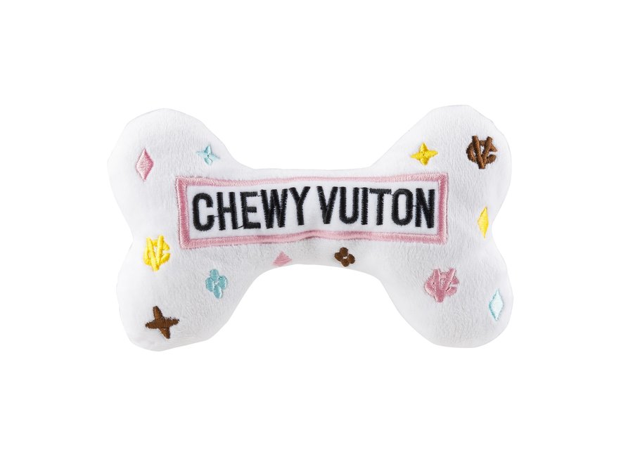 Dog Toy Chewy Vuiton White Bone