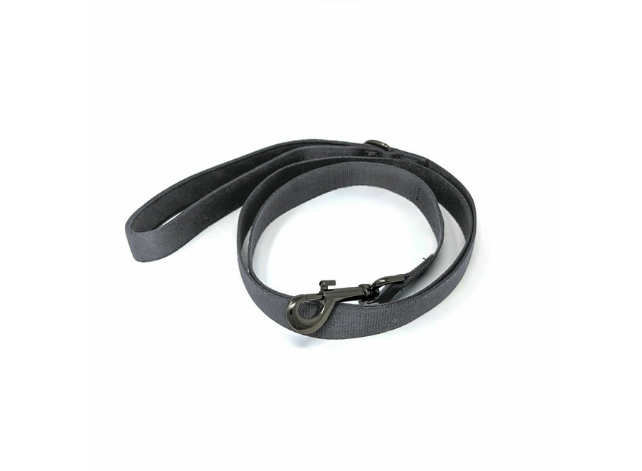 Canvas Leash / Gun Metal