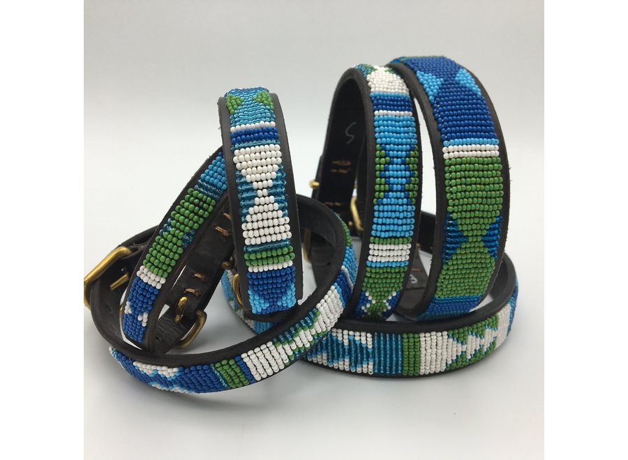 Beaded Dog collar Pilou